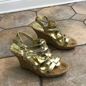 Gold Wedges, Size 8
